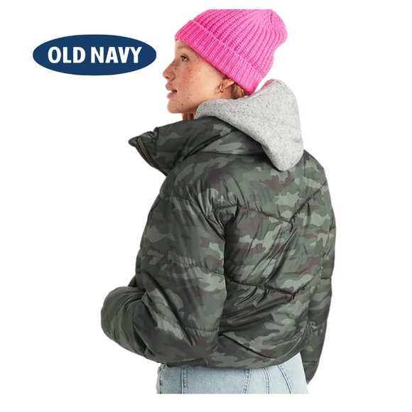Old Navy Jackets & Blazers - NEW Old Navy Camo Quilted Utility Puffer Jacket SM